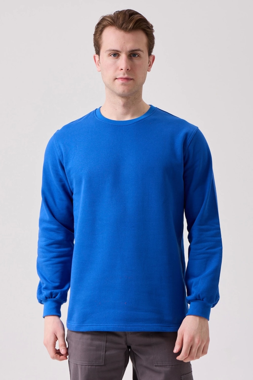 Galanthus Basic Sweatshirt - Uzun Kollu, Pamuklu, Rahat Kesim, Günlük ve Iş Kullanımı Için