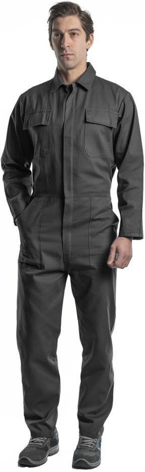 , İş Tulumu, Gri -55E232- İş Elbisesi-Üniforma-İş Kıyafeti