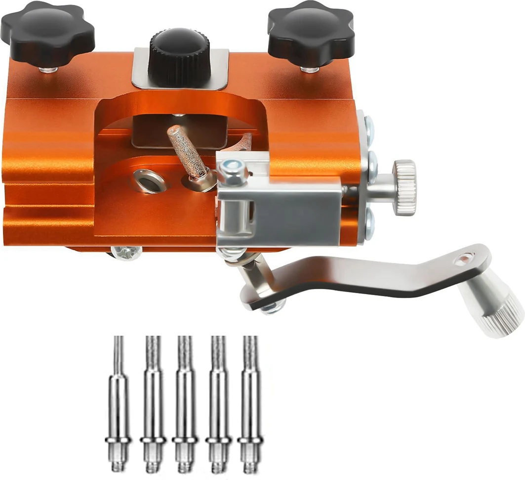 Testere Bileyici Jig, 4-22 Inç Testere ve Elektrikli Testere Için 5 Çapaklı El Kranklı Testere Bileme Seti (Yurt Dışından)