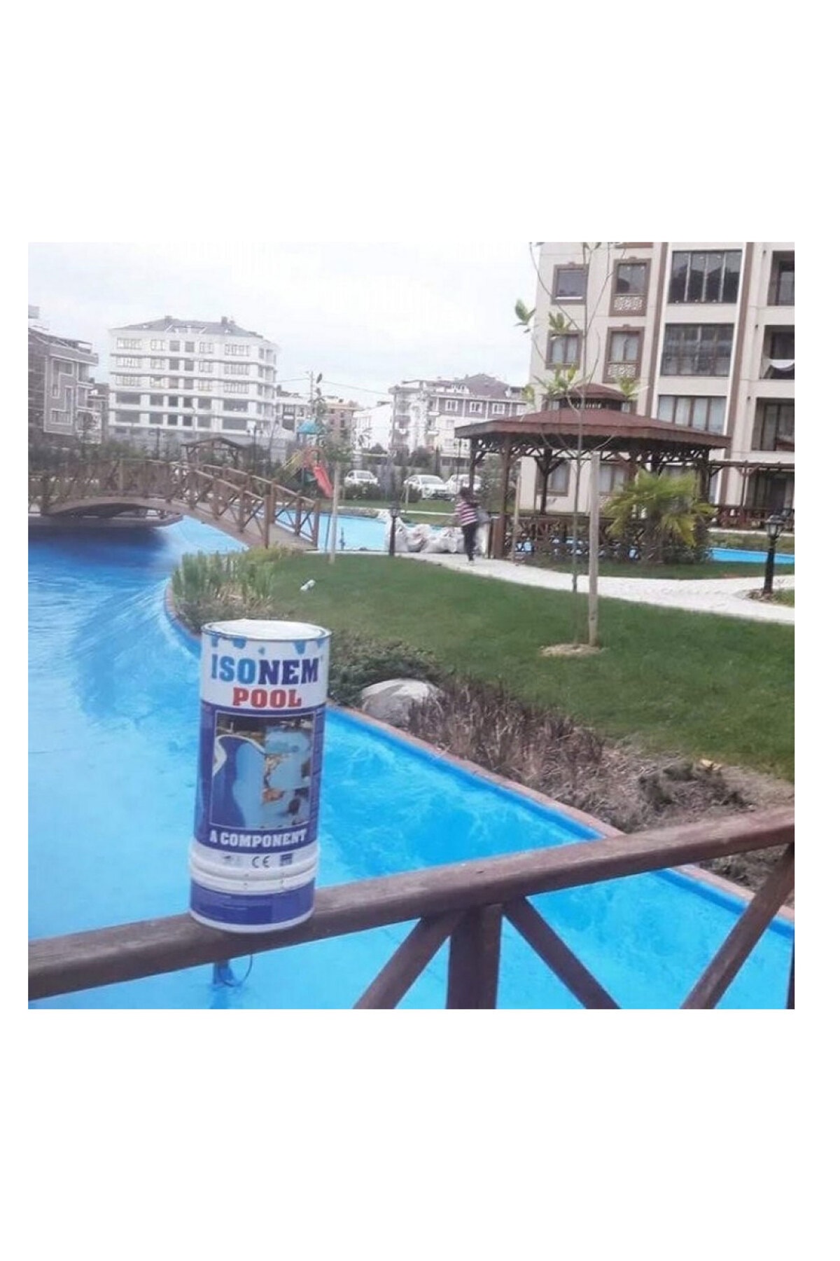 POOL Havuz Boyası Mavi 4,5 Kg Set