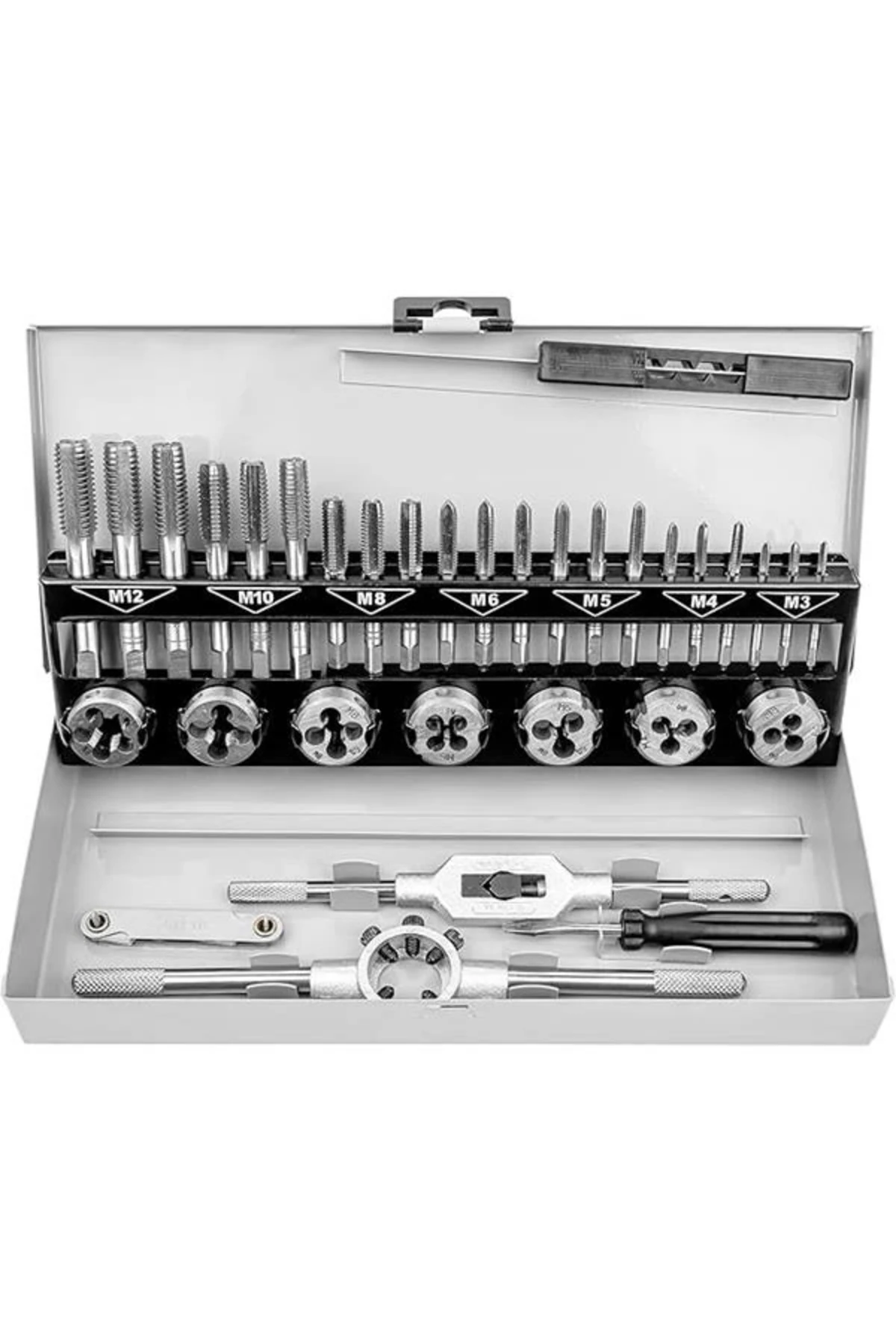 M 53250 Kılavuz Pafta Seti, 32 Parça, DIN/ISO Standartlarına Uygun