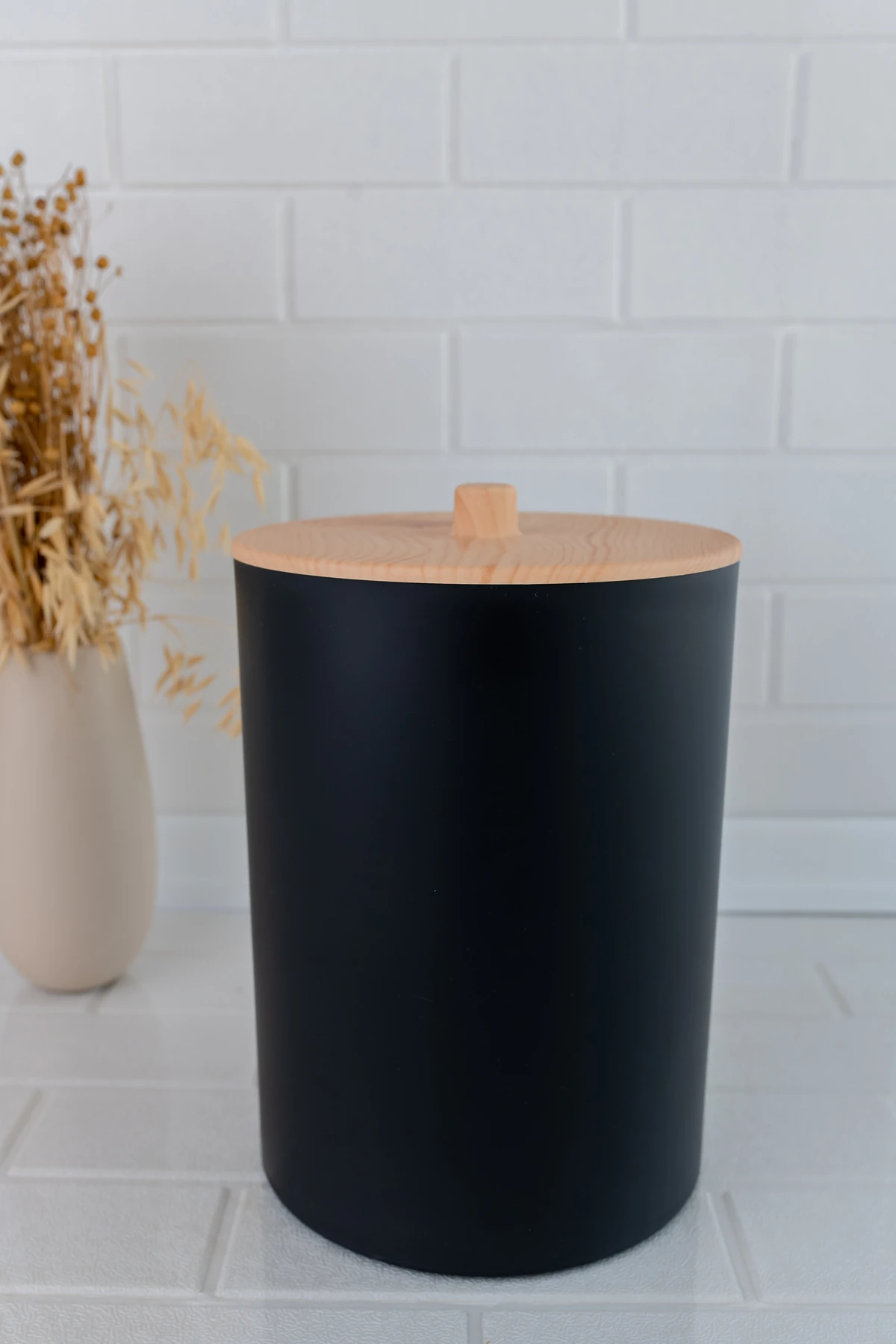 Bambu Desenli Mutfak Banyo Çöp Kovası