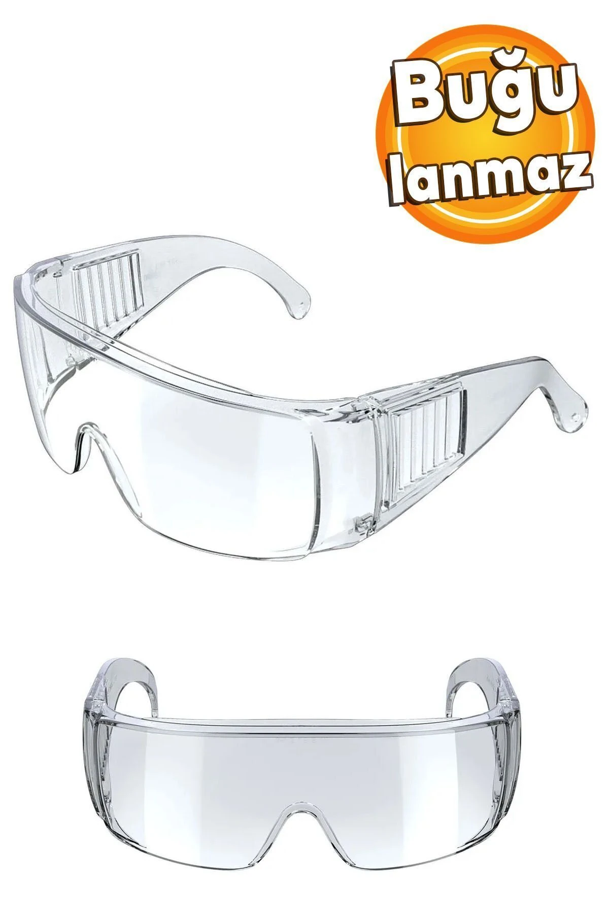 İş Güvenlik Güvenliği Gözlüğü Antifog Buğulanmaz Laboratuvar Tam Koruyucu Gözlük S700 Major Şeffaf