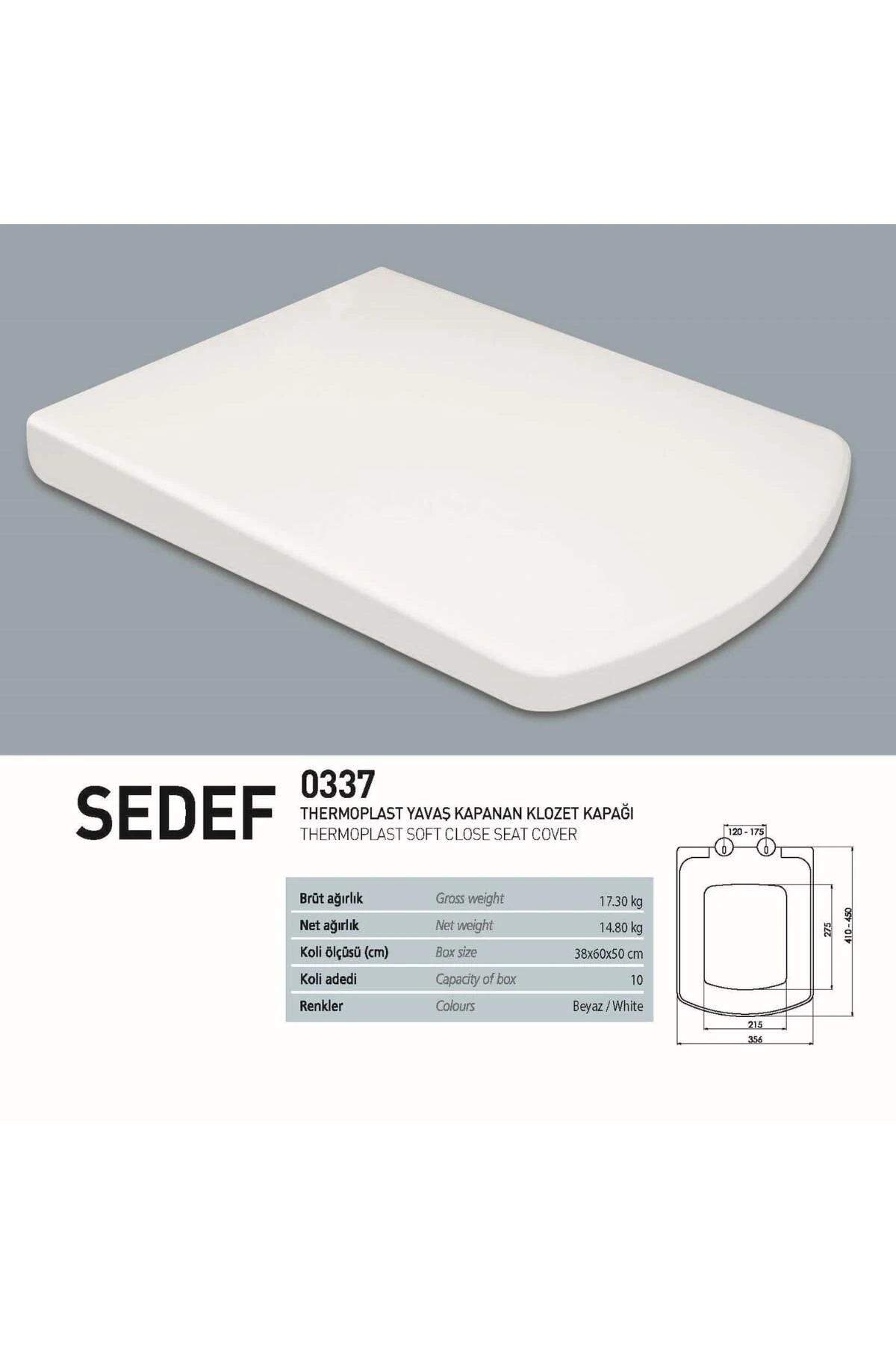 Turavit Plaza Beyaz Kanallı Asma Klozet PLZ1710, Nkp Yavaş Kapak