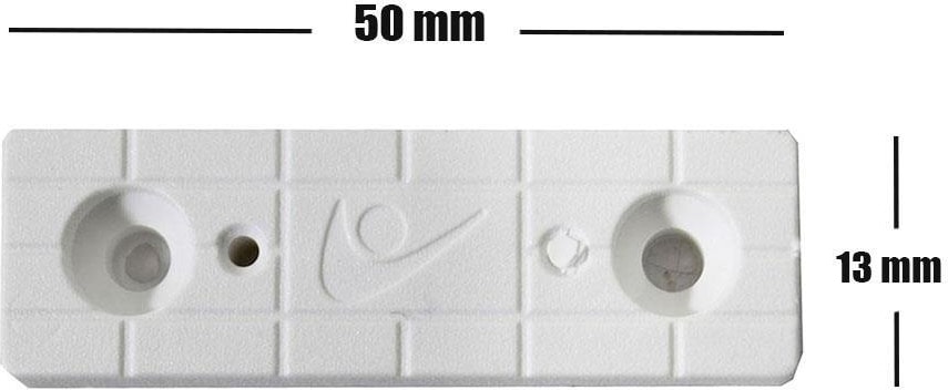 Plastik Takoz Ayak Baza Pabucu Denge Çubuğu Takozu 5 cm (10 Adet) Beyaz