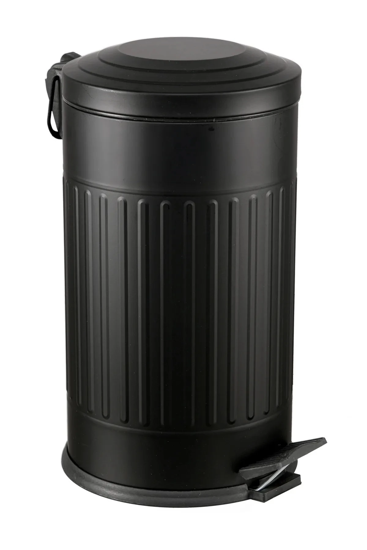 16 litre Siyah Vintage Çöp Kovası  16 Lt Çöp Kovası amortisörlü  (BANYO - MUTFAK - TUVALET - BALKON)