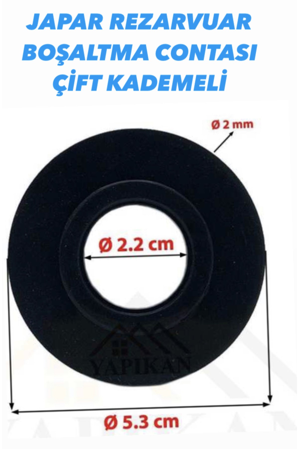 GÖMME REZERVUAR İÇ TAKIM REZERVUAR BOŞALTMA CONTASI SİYAH 2 KATMANLI