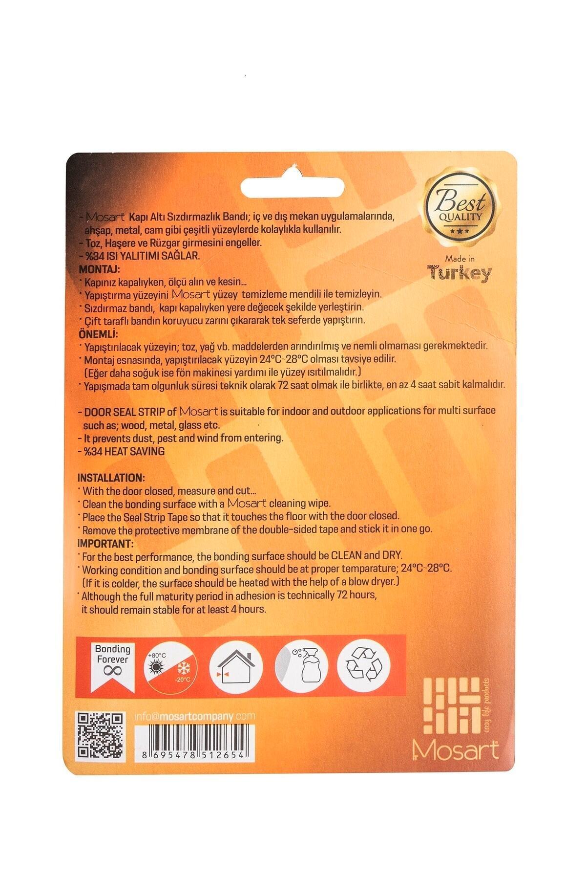 Kapı Altı Rüzgar Önleyici Şeffaf Isı Yalıtım Bandı 1 Metre. Toz, Soğuk ve Haşere Geçirmez