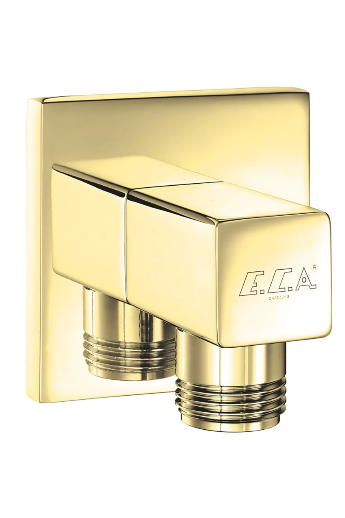 Luna Ankastre 2 Yollu Gömme Banyo Bataryası Altın Renkli Duş Seti Tüm Parçalar Dahil Tavandan