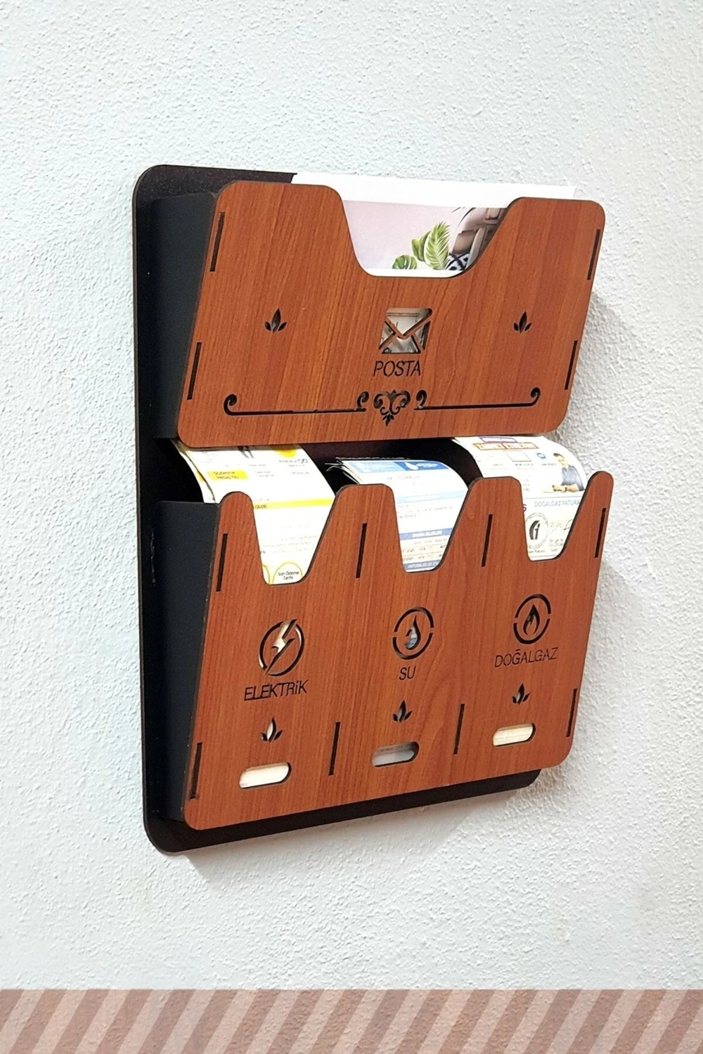 Apartman Ahşap Fatura Kutusu