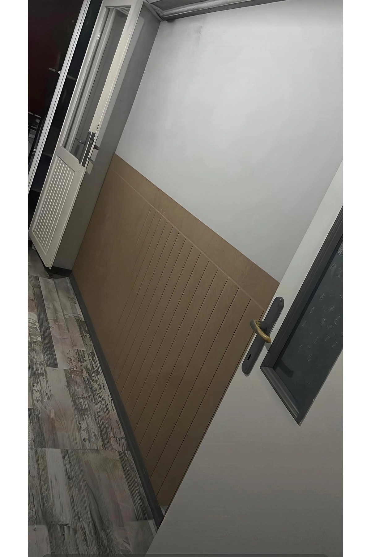 (102X45CM)mdf Cnc Işlemeli Dekoratif Boyanabilir Duvar Paneli (6MM) Düz