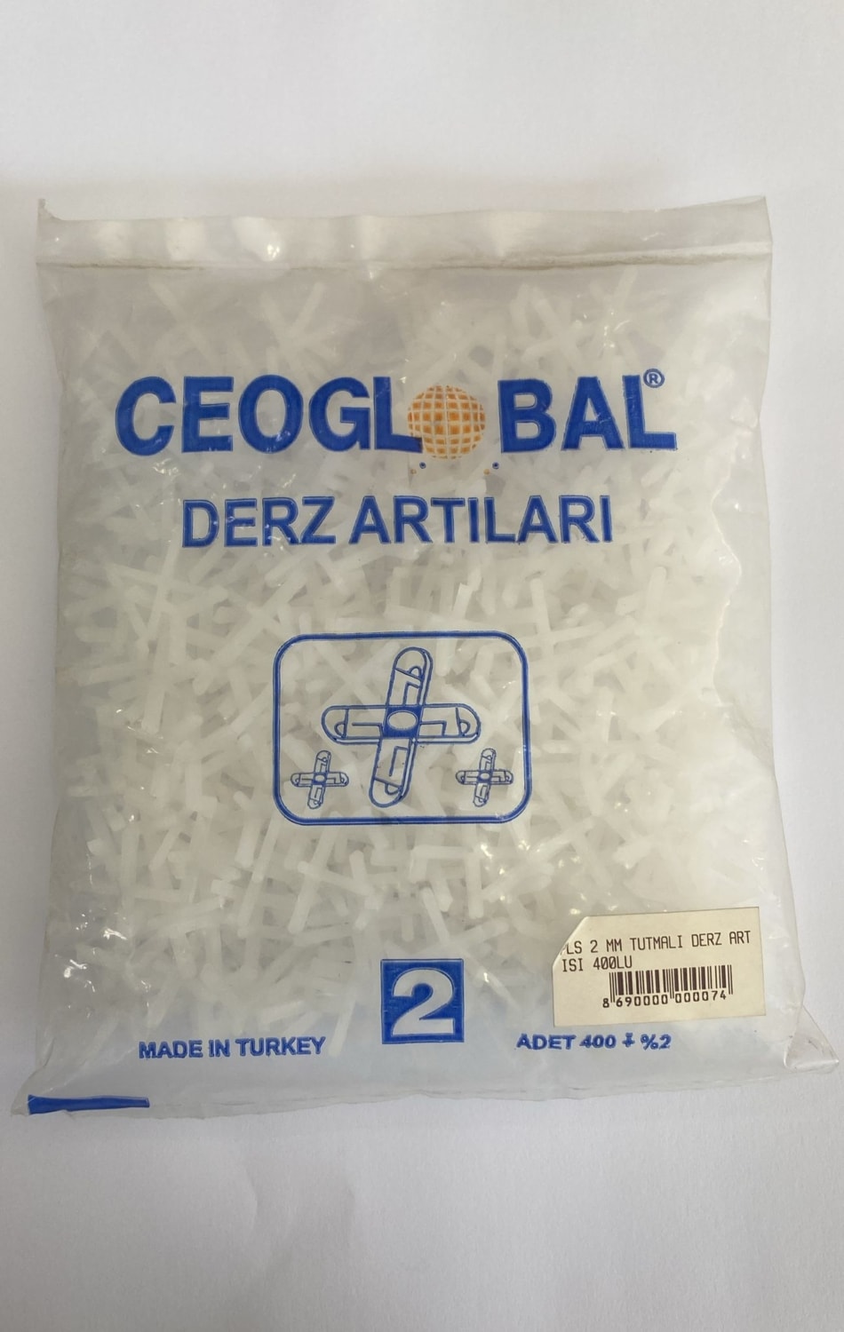 SGS Pls Tutmalı Derz Artısı 400 Lü 2 mm