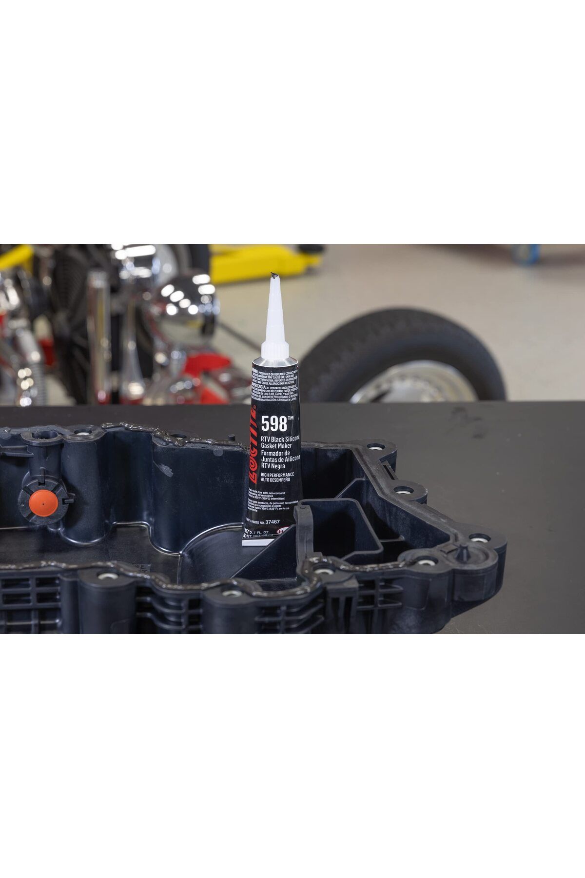 598 SİYAH SİLİKON SIVI CONTA YÜKSEK KALİTE / YÜKSEK SICAKLIK (80ml)