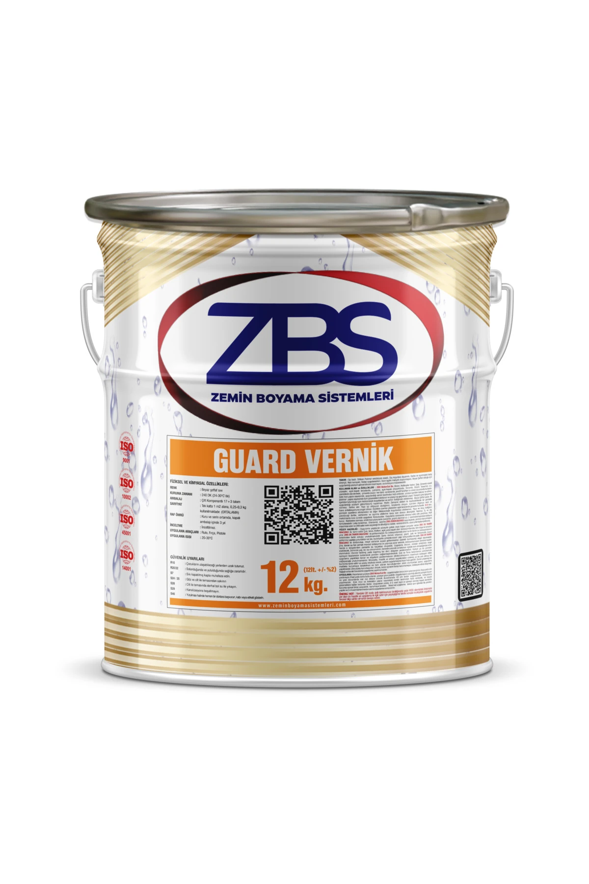 GUARD VERNİK 12 KG ŞEFFAF (Geç kirlenip, kolay temizlenme ve daha parlak bir zemin için)