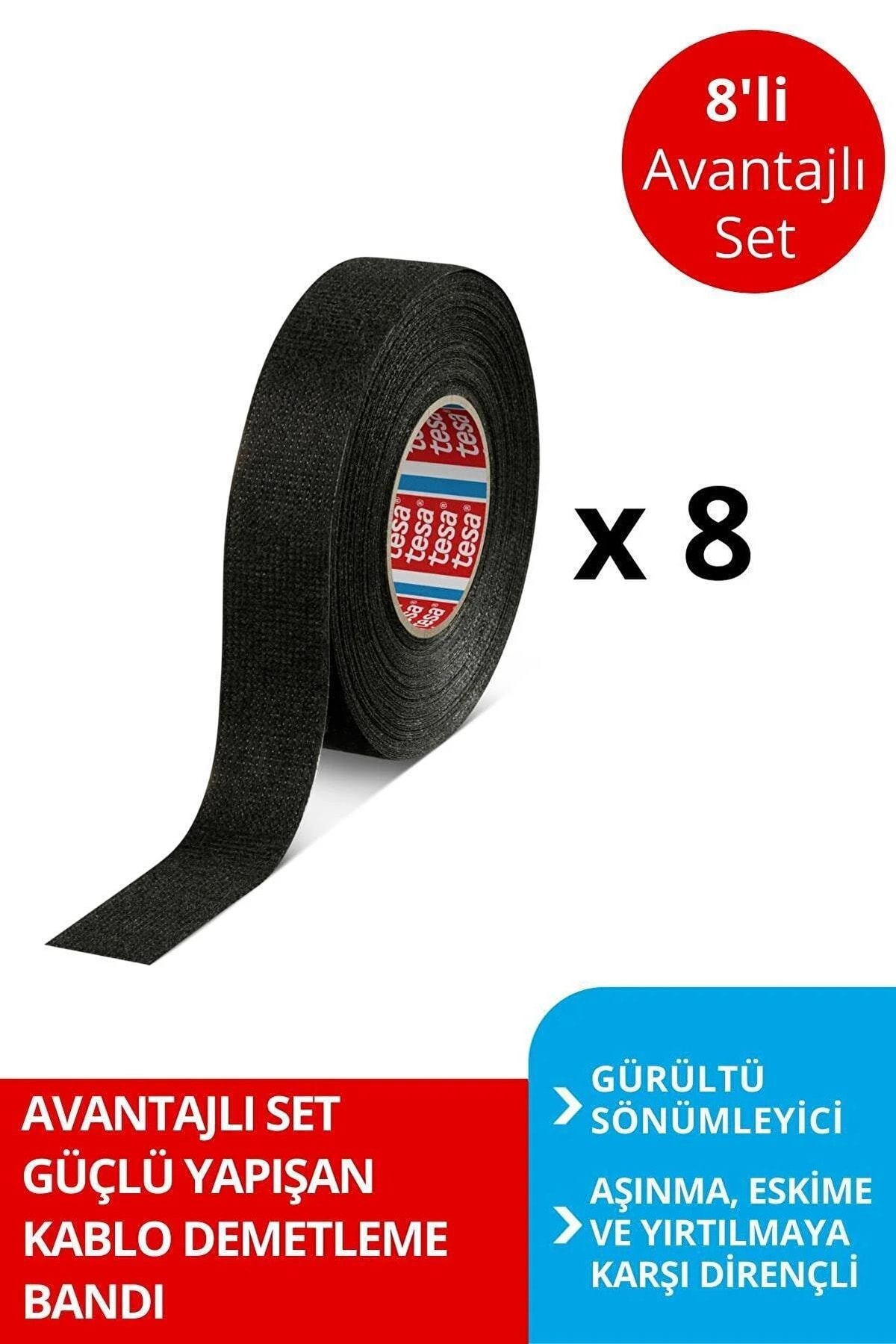 Pet Tüylü Bez Demetleme Bandı, 15:19mm X8 Adet