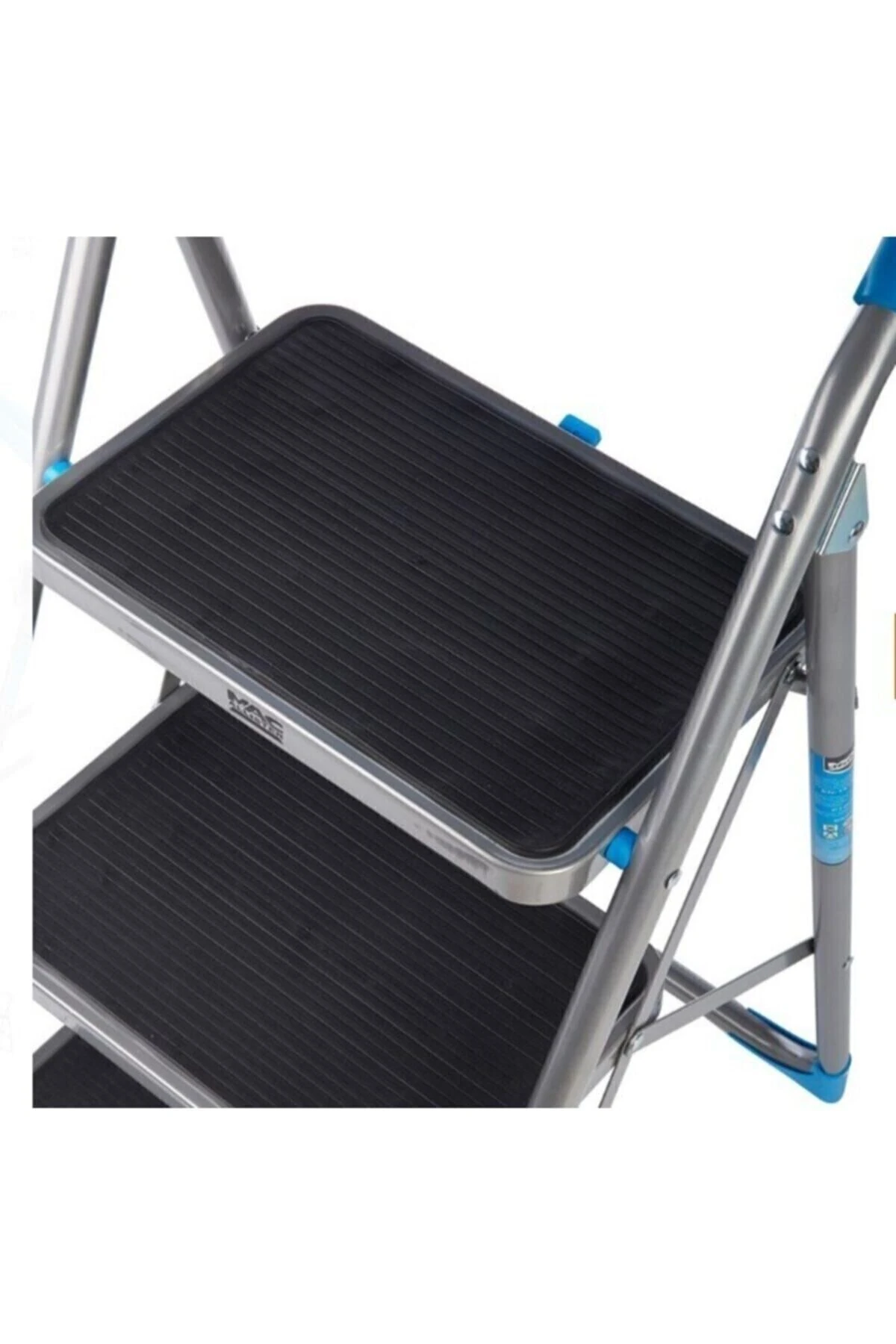 3 Basamaklı Geniş Merdiven 126cm Yukseklik 3 Basamak Işci Merdiveni