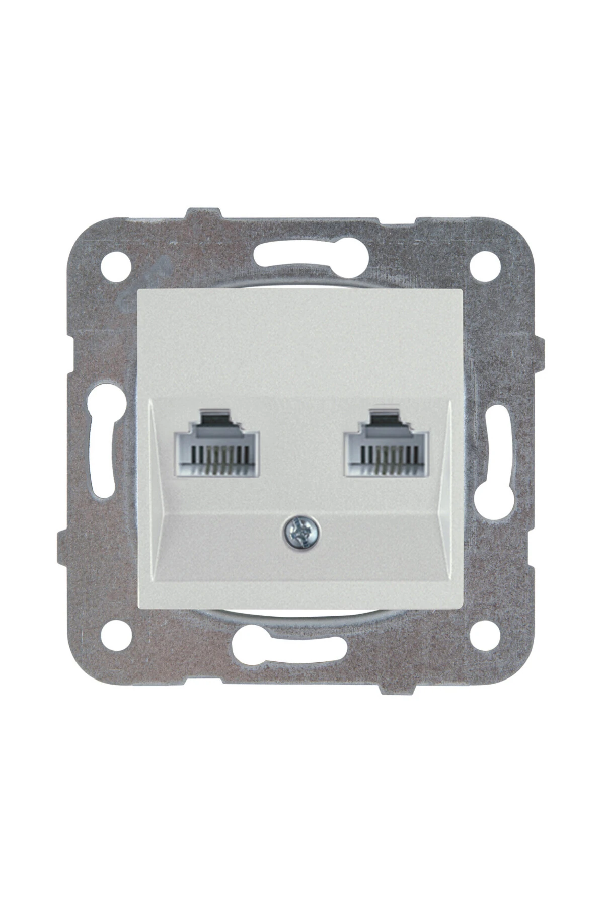 Viko Novella Gumus Ikılı Numeriş Telefon Prizi Cat3 M