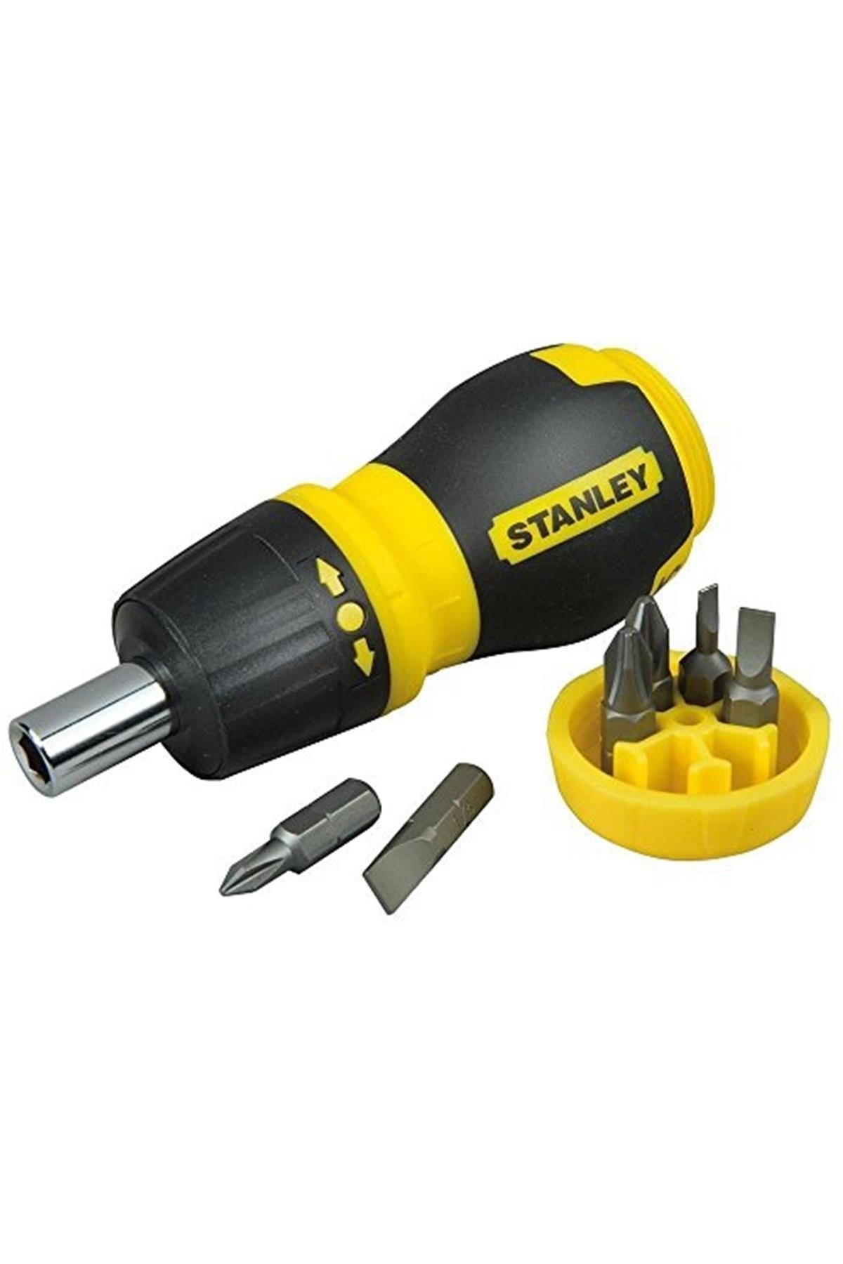 STANLEY St066358 Topaç Tornavida Seti, 6 Parça Cırcırlı, Ph1 Ph2 Pz1 Pz2 4.5mmdüz 6mmdüz