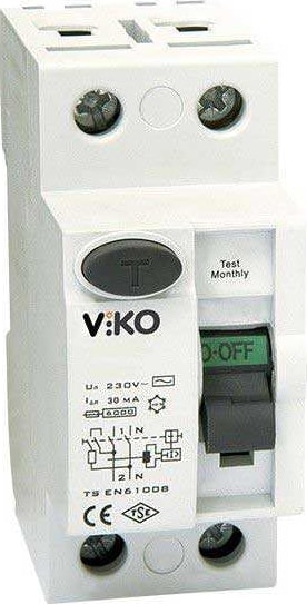 Kaçak Akım Rölesi Ac Tip 30mA 2x 40A VTR2-4030