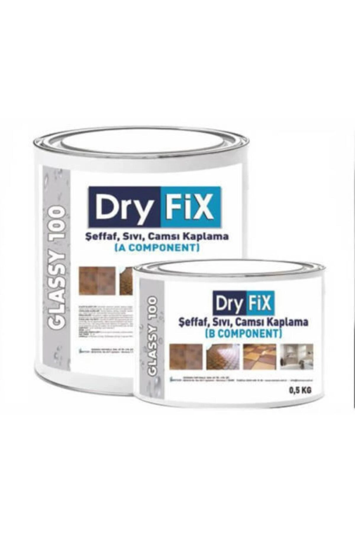 Glassy 100 Sıvı Cam Şeffaf Kaplama 2 Kg