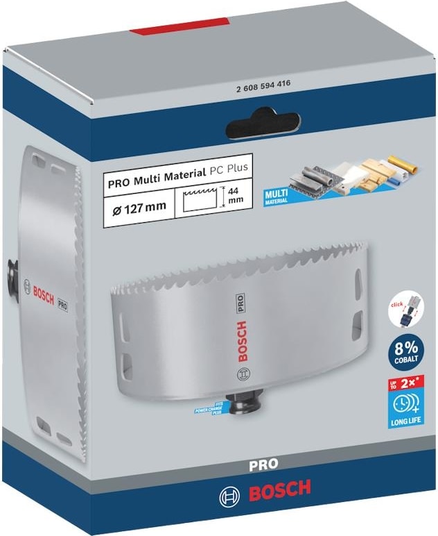 BOSCH Pro Multi Material Pc Plus Delik Açma Panç 127 mm