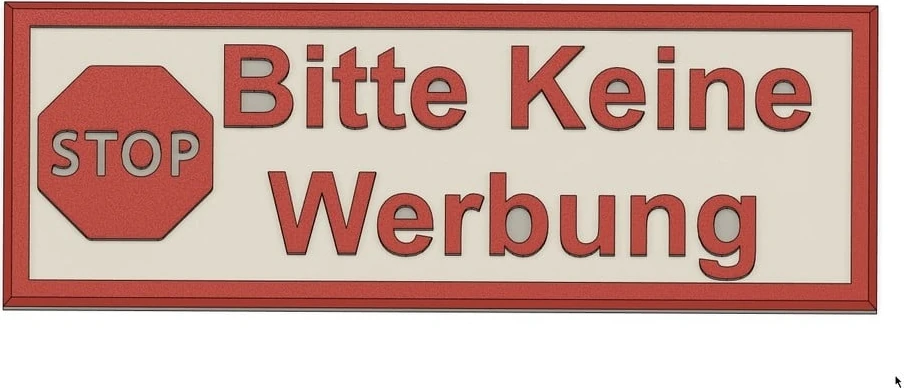 Posta Kutusu Için "reklam Yok" / "reklam Yok" Posta Kutusu Için (Sadece Plastik Aparattır!!!) 3D