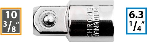C01-92 1/4’’ Lokma Adaptörü D: 1/4" E: 3/8"