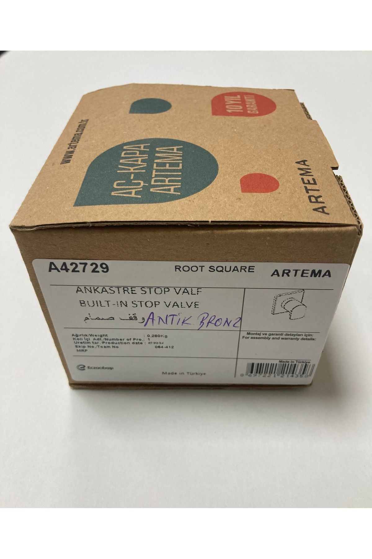 Loop R 7400680 Antik Rose Kumanda Paneli Ankastre Stop Valf