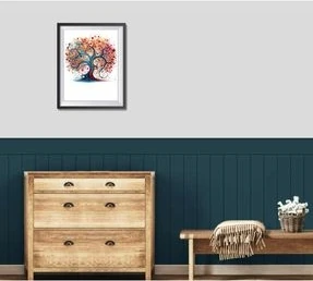 Dekoratif Ahşap Duvar Paneli, 4mm Ham Mdf, Boyanabilir Duvar Çıtası, Duvar Paneli (27 cm x 102 cm )