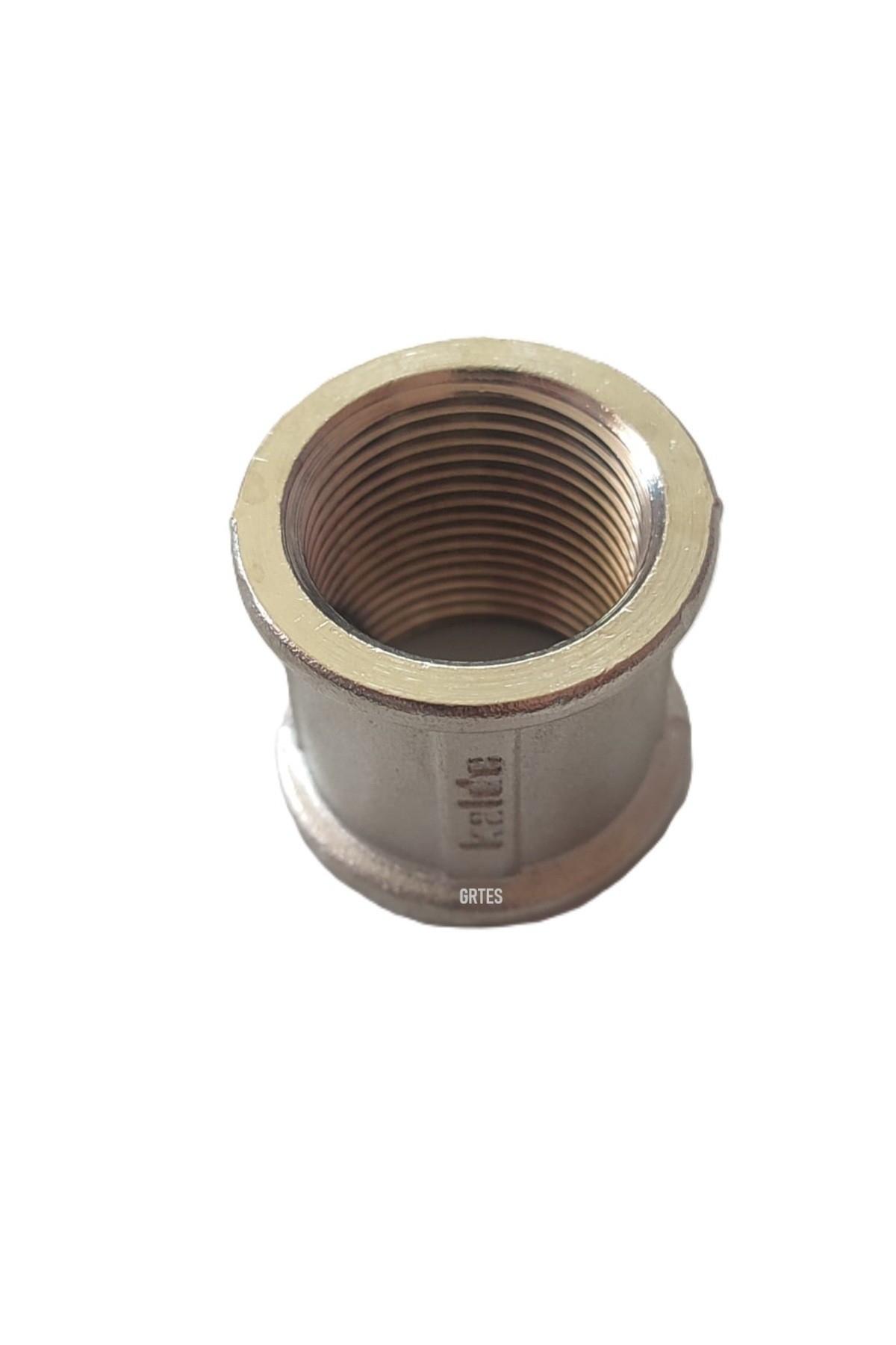 (10'lu Paket) 3/4"Dn20 Sarı/Krom Manşon İç Dişli (Dişi) - Chrome Threaded Sleeve