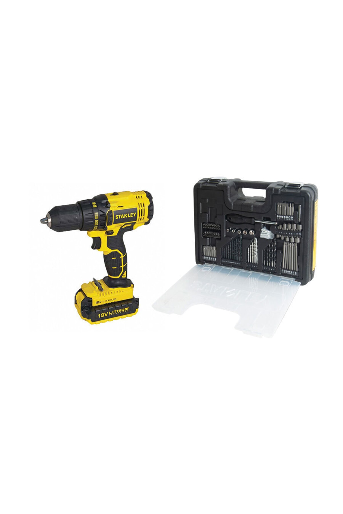 Akülü Vidalama 18 Volt Scd201d2 + 100 Adet Aksesuar