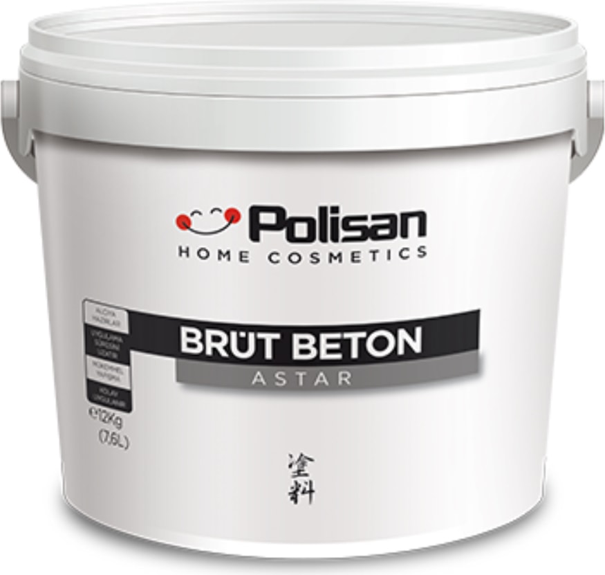 POLİSAN Brüt Beton Astarı 12 kg Pembe