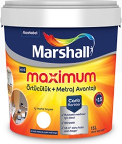 Maximum Silikonlu Ipek Mat Iç Cephe Boyası Kırık Inci 15 Lt