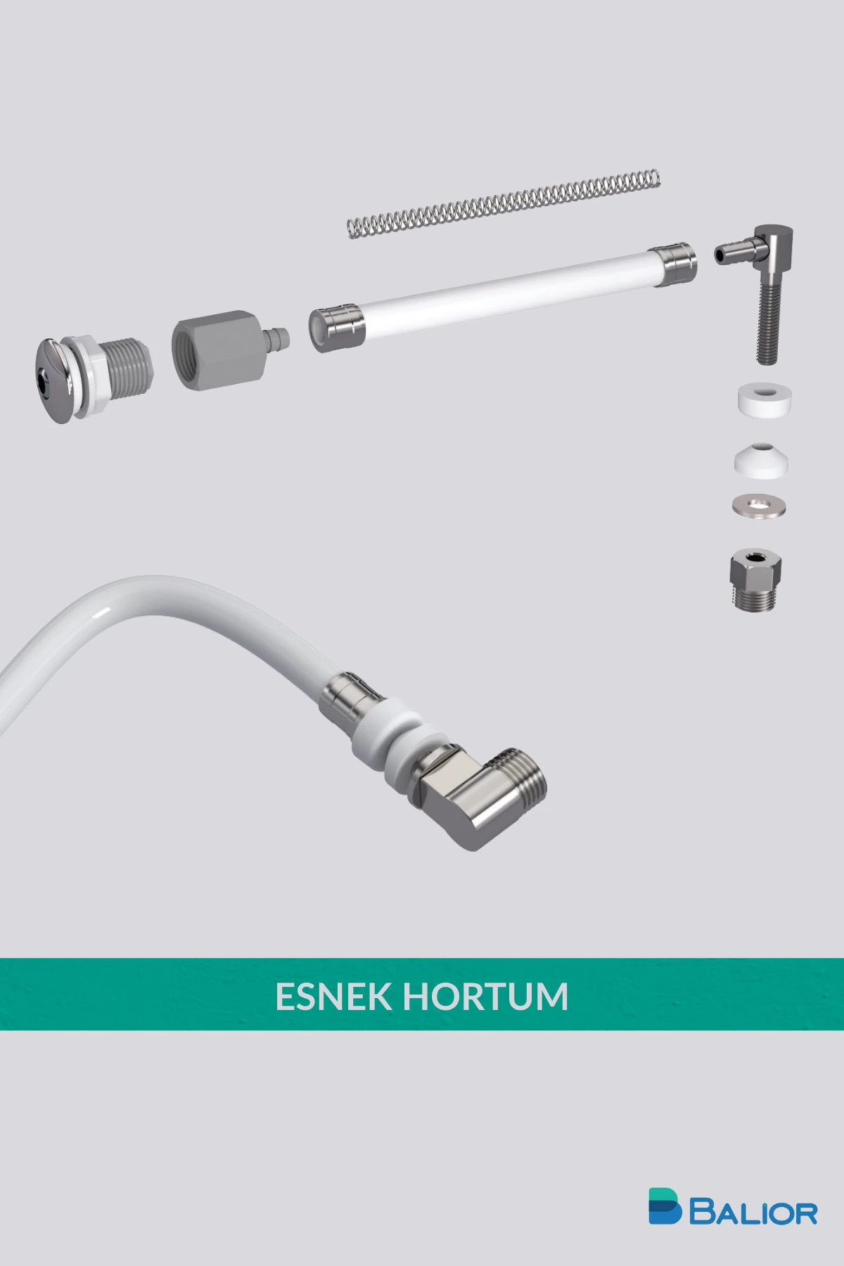 Asma Klozet Esnek Taharet Borusu Ø26 – 200 mm