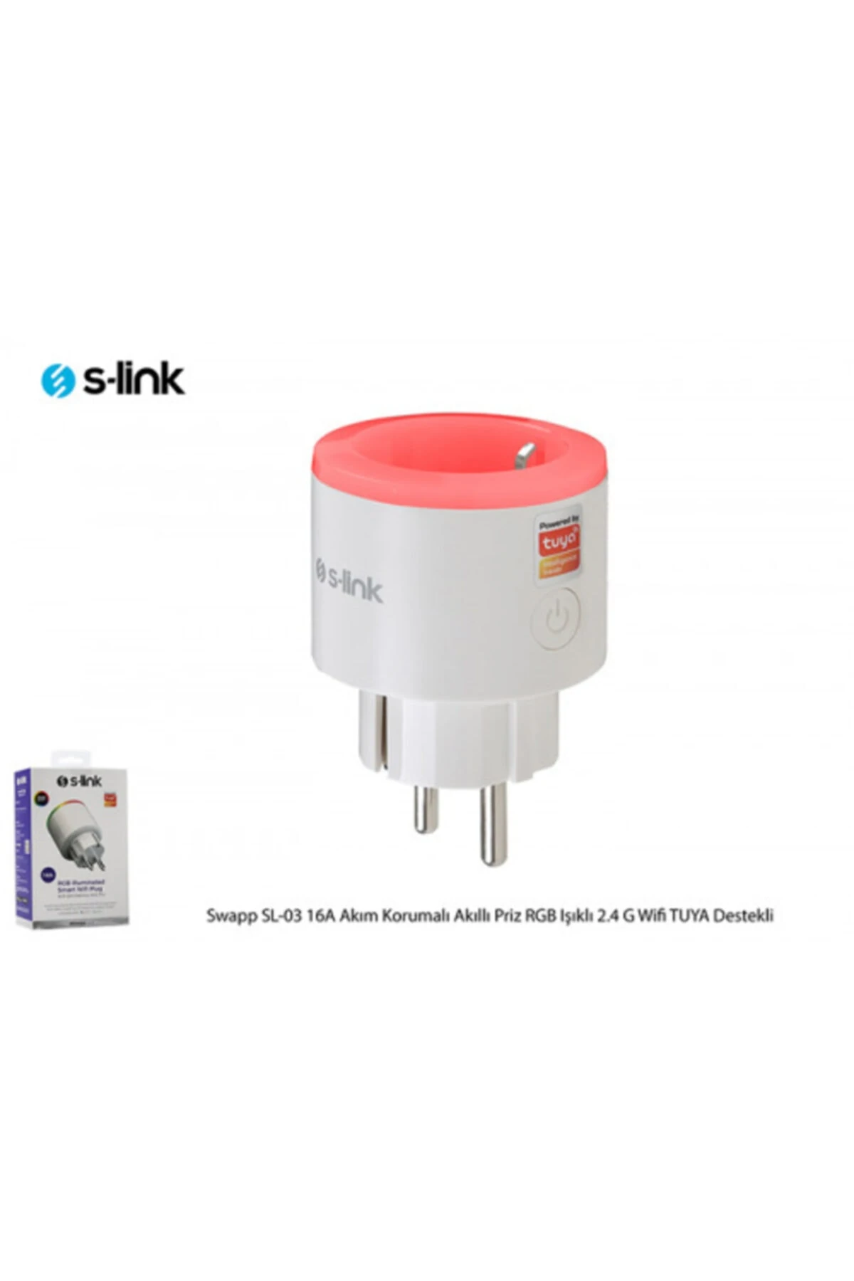 Sl-03 Smart Wifi Plug, 16amper Rgb Priz Akıllı Telefon Uygulaması Ile Cihazlarınızı Uzaktan