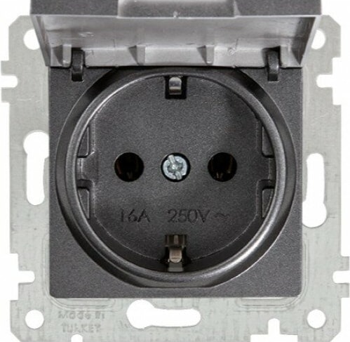 RİTA FÜME KAPAKLI TOP.LI PRİZ (MKZ)