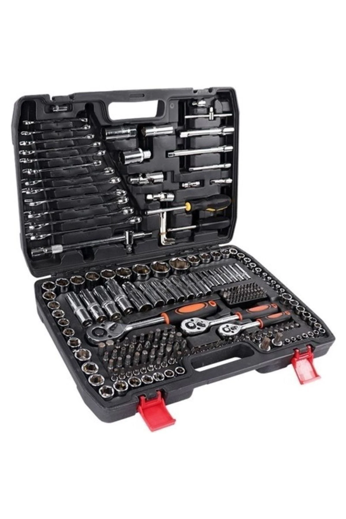 Tam Profesiyonel Germany 216 Parça Lokma Anahtar Takımı Oto Tamirci Full Tam Set 1/2-3/8-1/4