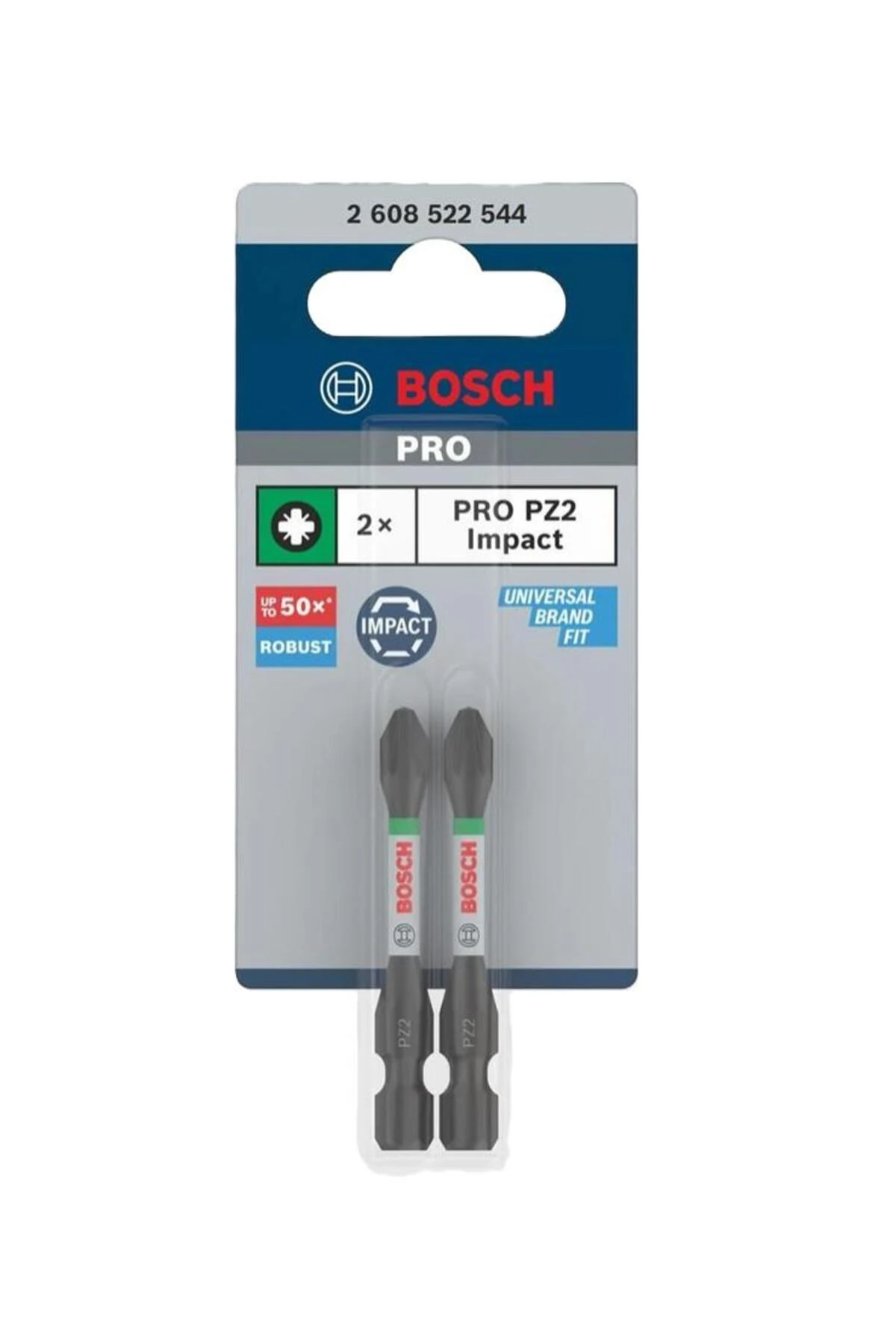 Impact Yıldız Bits Uç PZ2x55 mm 2li