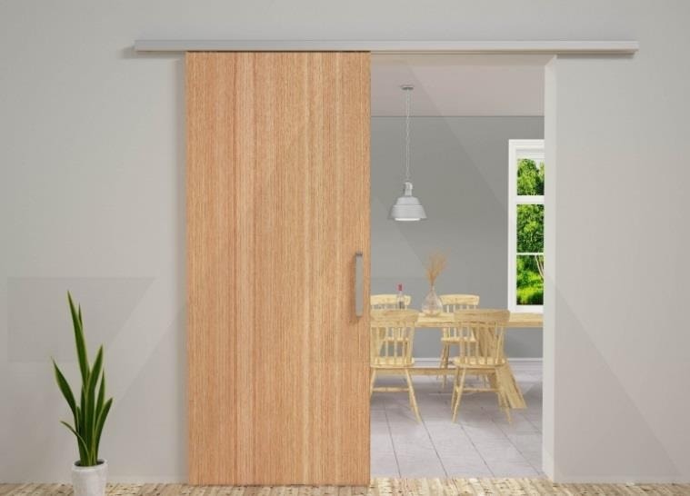 Sürgülü Oda Kapı Mekanizması 2 Metre Ray 1 Tkm Mekanizma