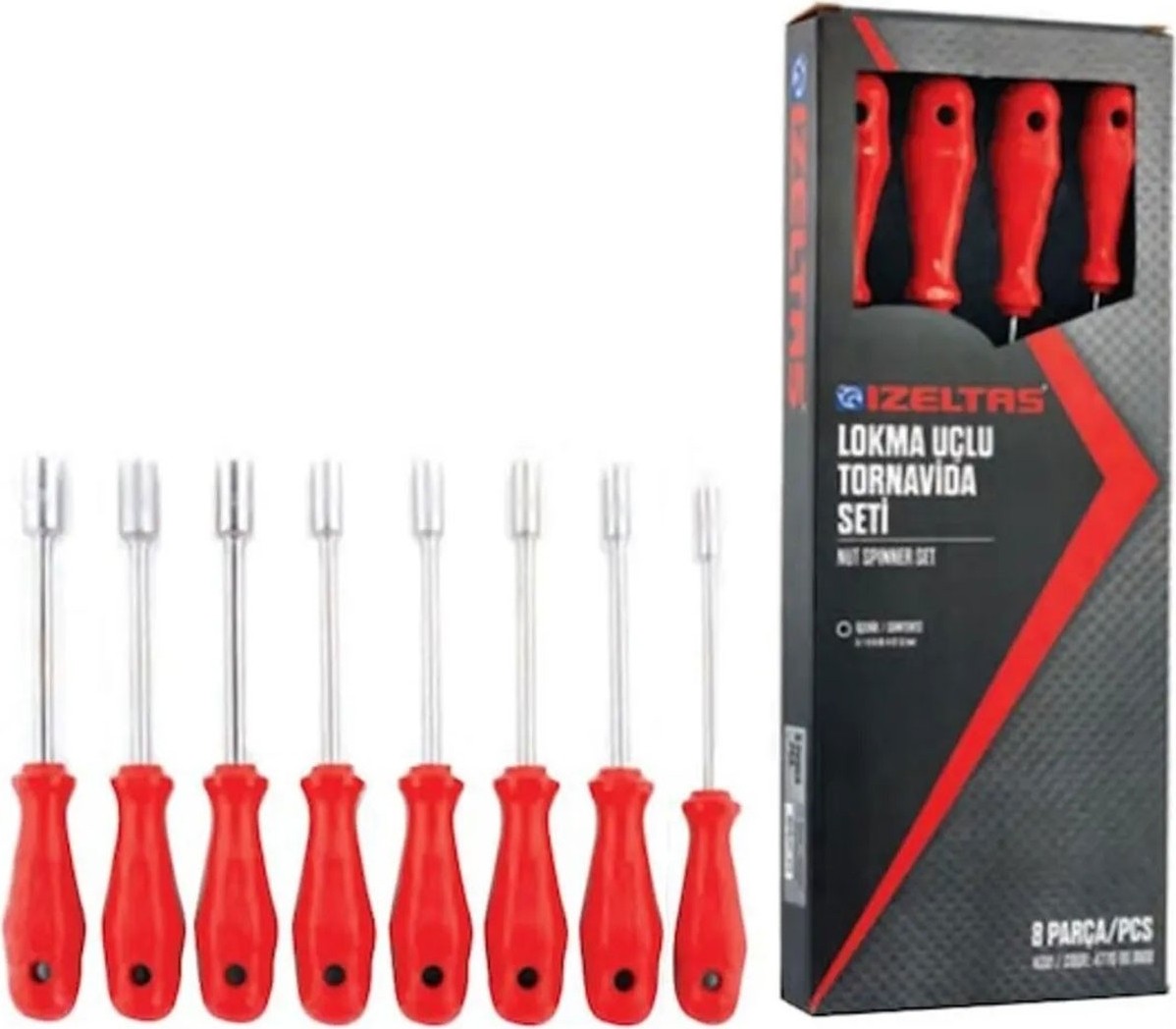 Izeltaş 4770008108 Lokma Uçlu Tornavida Seti 8 Parça