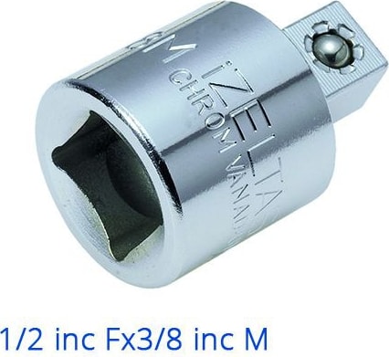 Lokma Adaptörü 1/2''Fx3/8''M