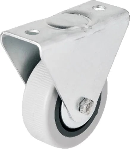 106 - 50 mm Sabit Kapaklı Gri Pvc Teker