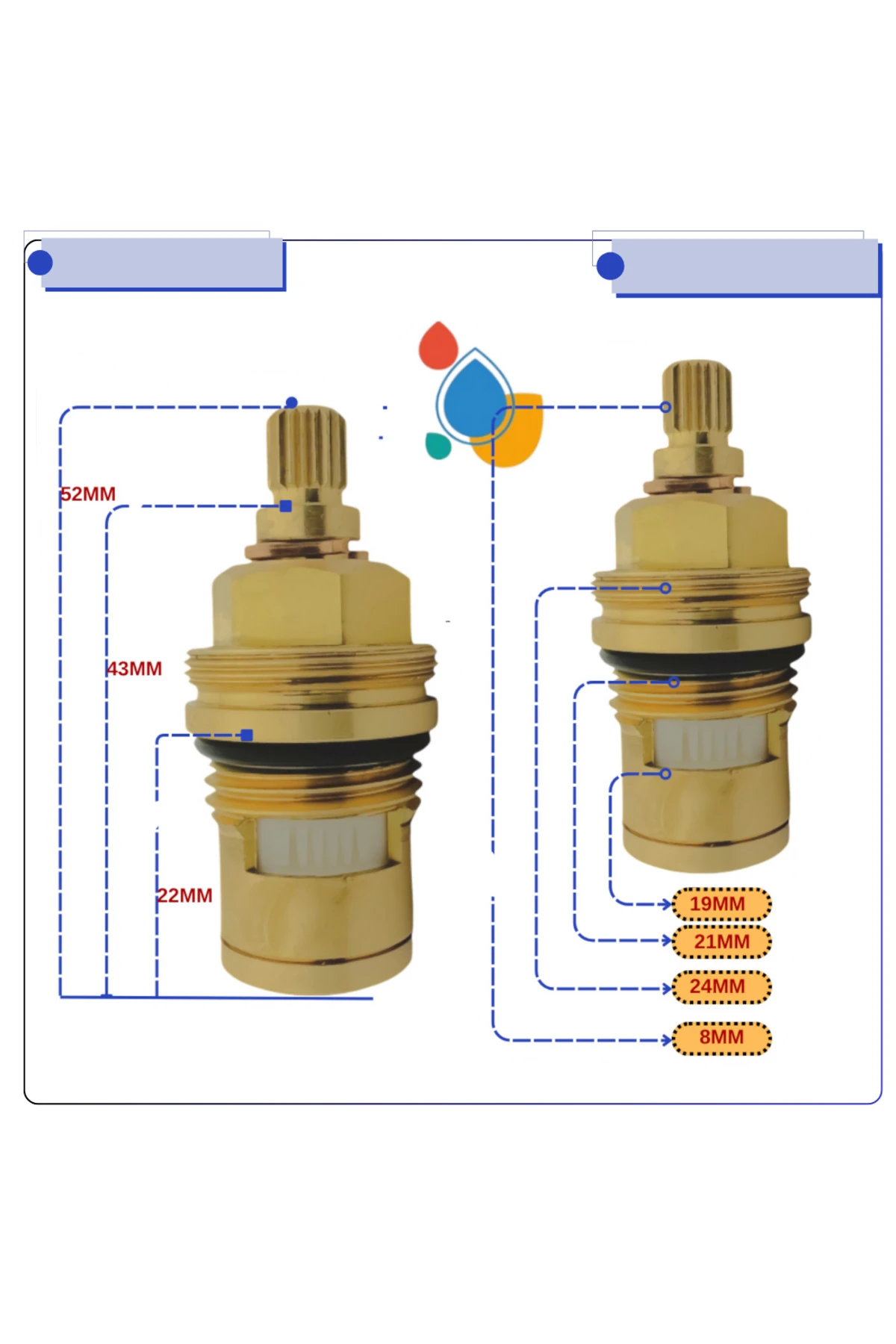 A31753YP Stop valf salmastra Ankastre vana için