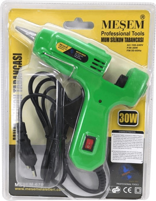 Meşem 30 W Profesyonel Silikon Tabancası İnce Mum Silikon