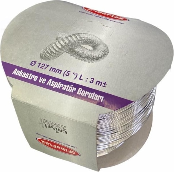Aspilatör Borusu Telli 127 mm 3 Metre