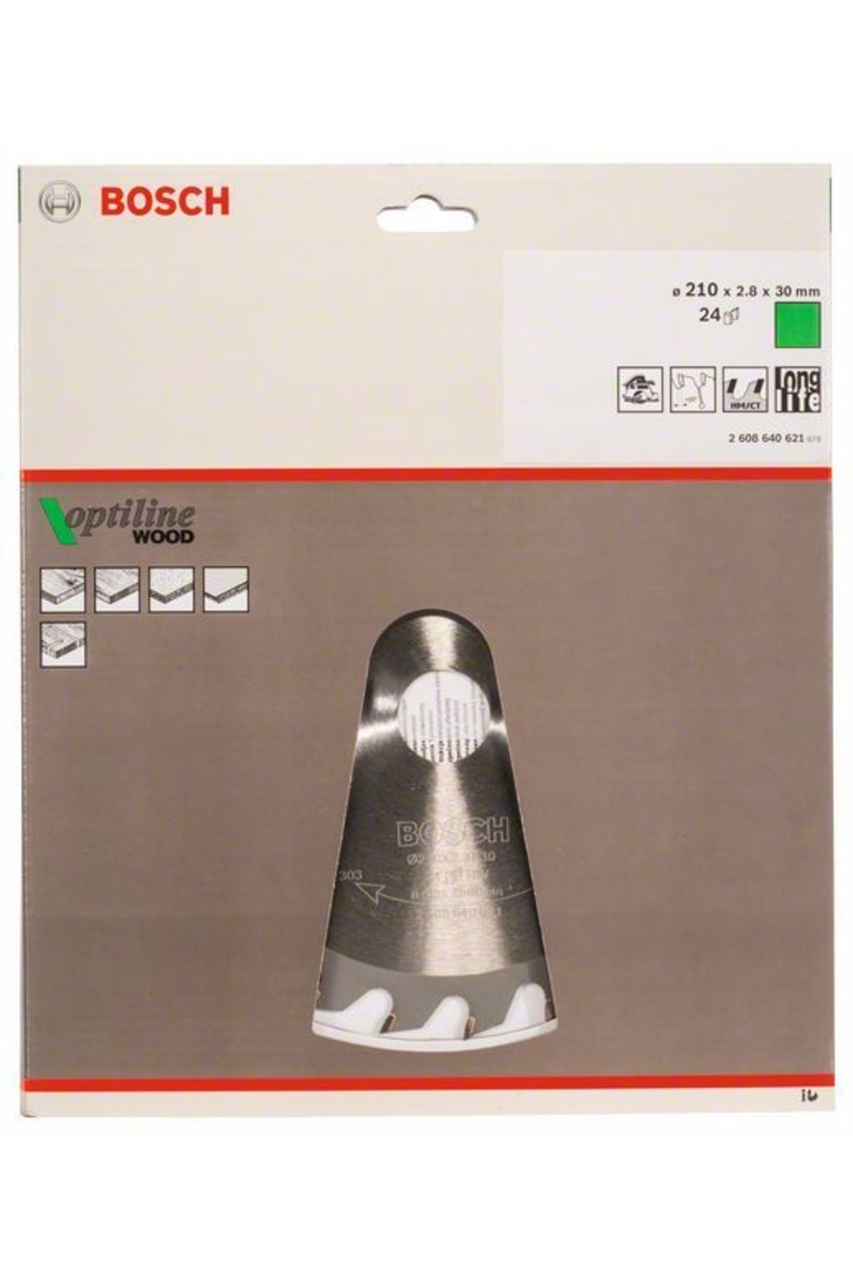Optiline Wood 210*30 Mm 24 Diş Daire Testere Bıçağı - 2608640621