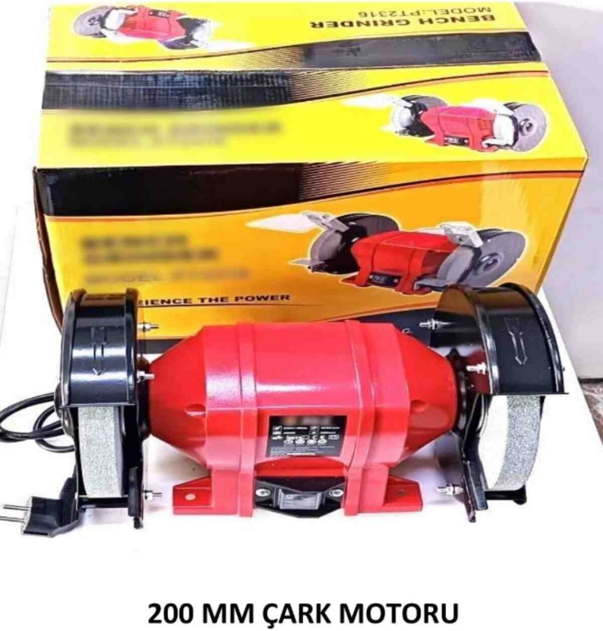 İyisi Yok Bakır Sargı Çark Motoru Balta Bıçak Bileme Taşlama Makinesi 200 mm 2000 Watt