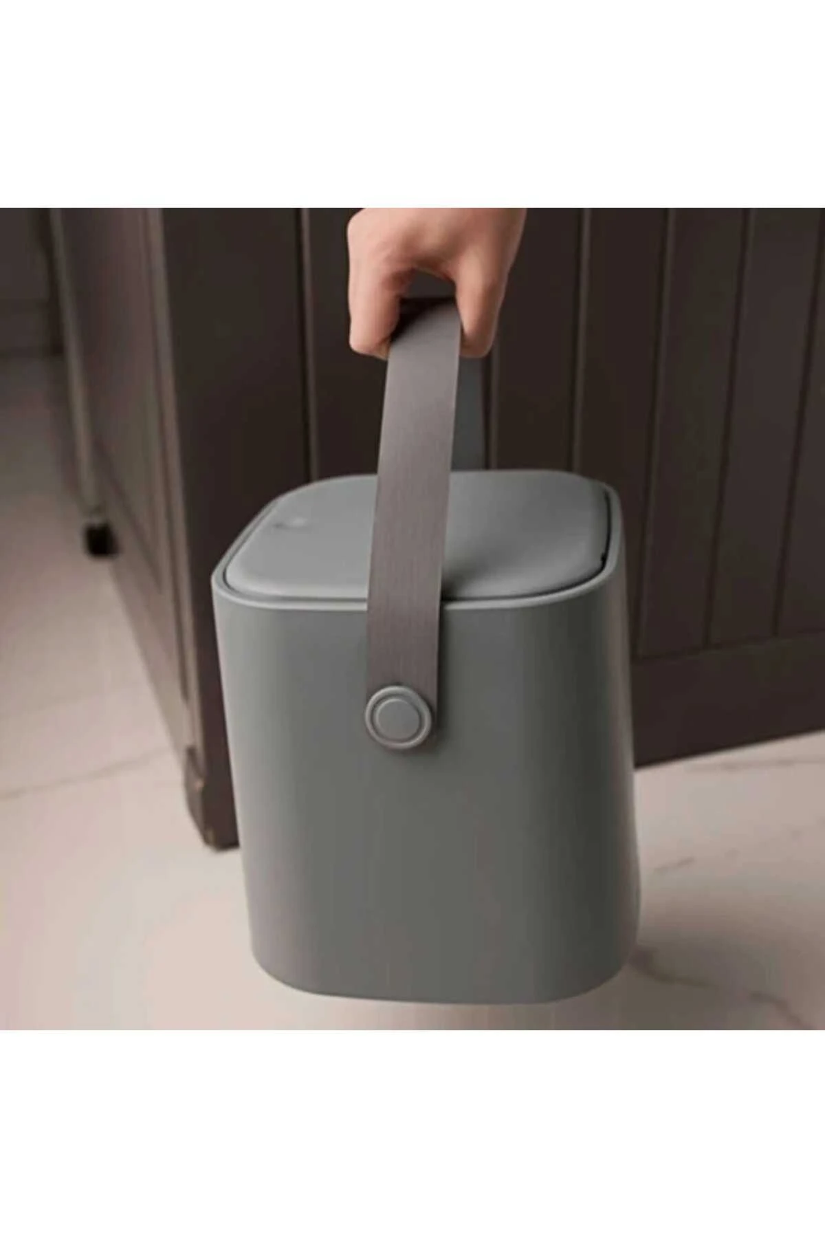 4 lt antrasit sihirli çöp kovası