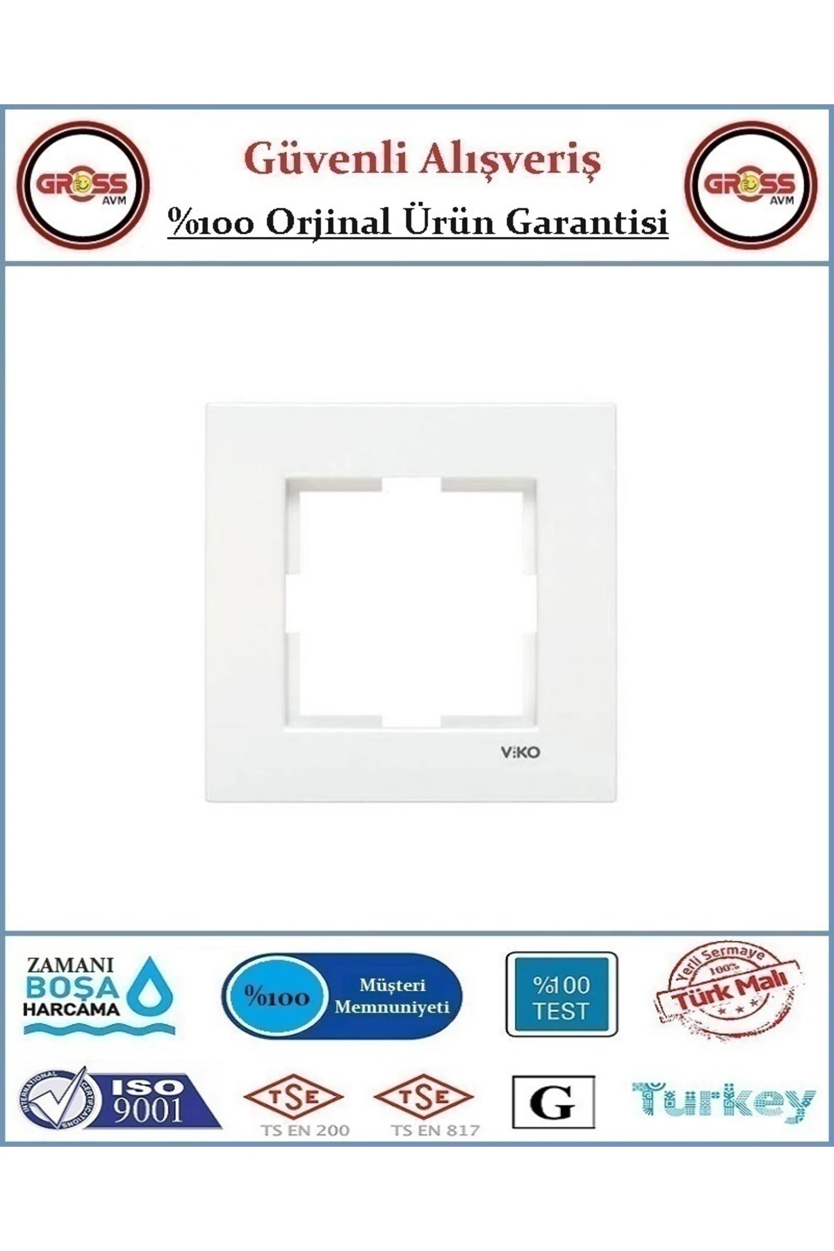 Karre Tekli Çerçeve - Orjinal Ürün - Beyaz