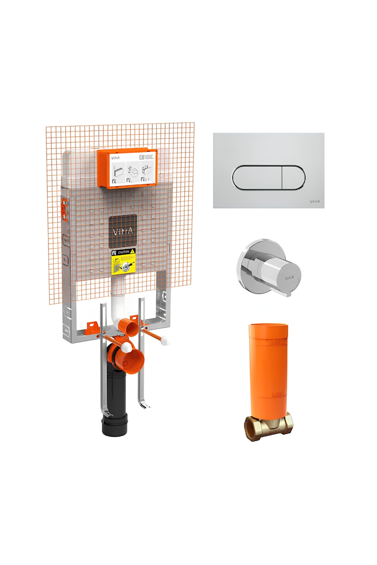 Yeni Gömme Rezervuar Seti 8 Cm 768-1851,740-2280,a41461